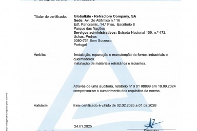 CERTIFICATE ISO 9001