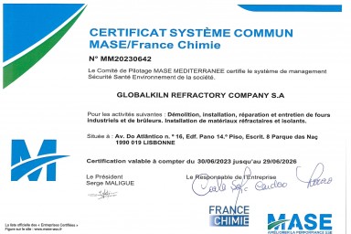 CERTIFICATE MASE UIC